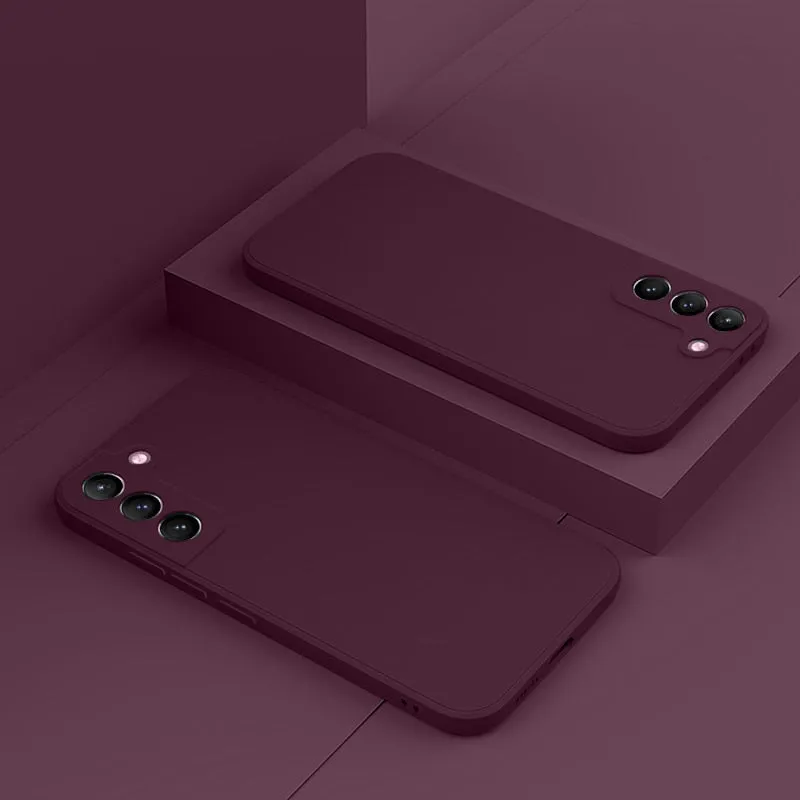 Liquid Silicone Soft Thin Phone Case for Samsung Galaxy A Series