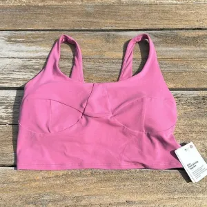Lululemon Nulu Front-Darting Yoga Bra B/C Cup Pink Blossom size 6 NWT 🌺‎
