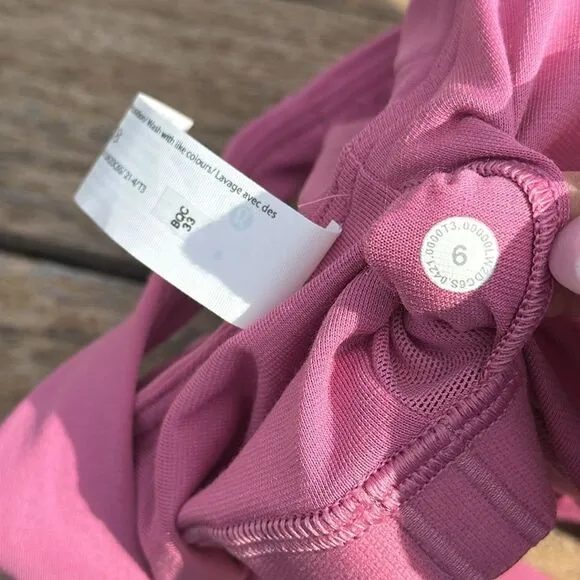 Lululemon Nulu Front-Darting Yoga Bra B/C Cup Pink Blossom size 6 NWT 🌺‎