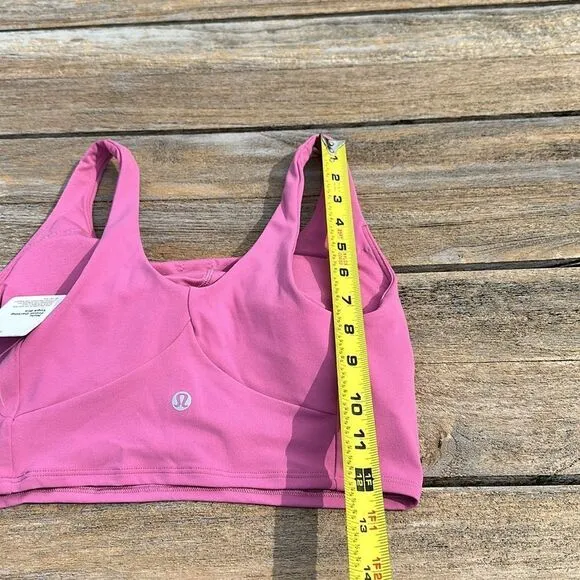 Lululemon Nulu Front-Darting Yoga Bra B/C Cup Pink Blossom size 6 NWT 🌺‎