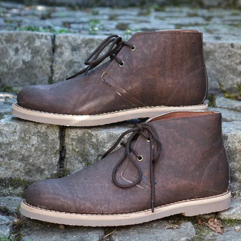 Manaslu Cork Chukka Lace-up Boots - Brown