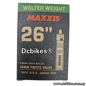 Maxxis 26 X 1.50/2.50 | 27.5/29 X 1.75/2.4 Presta | Schrader 48mm UltraLight MTB Tube