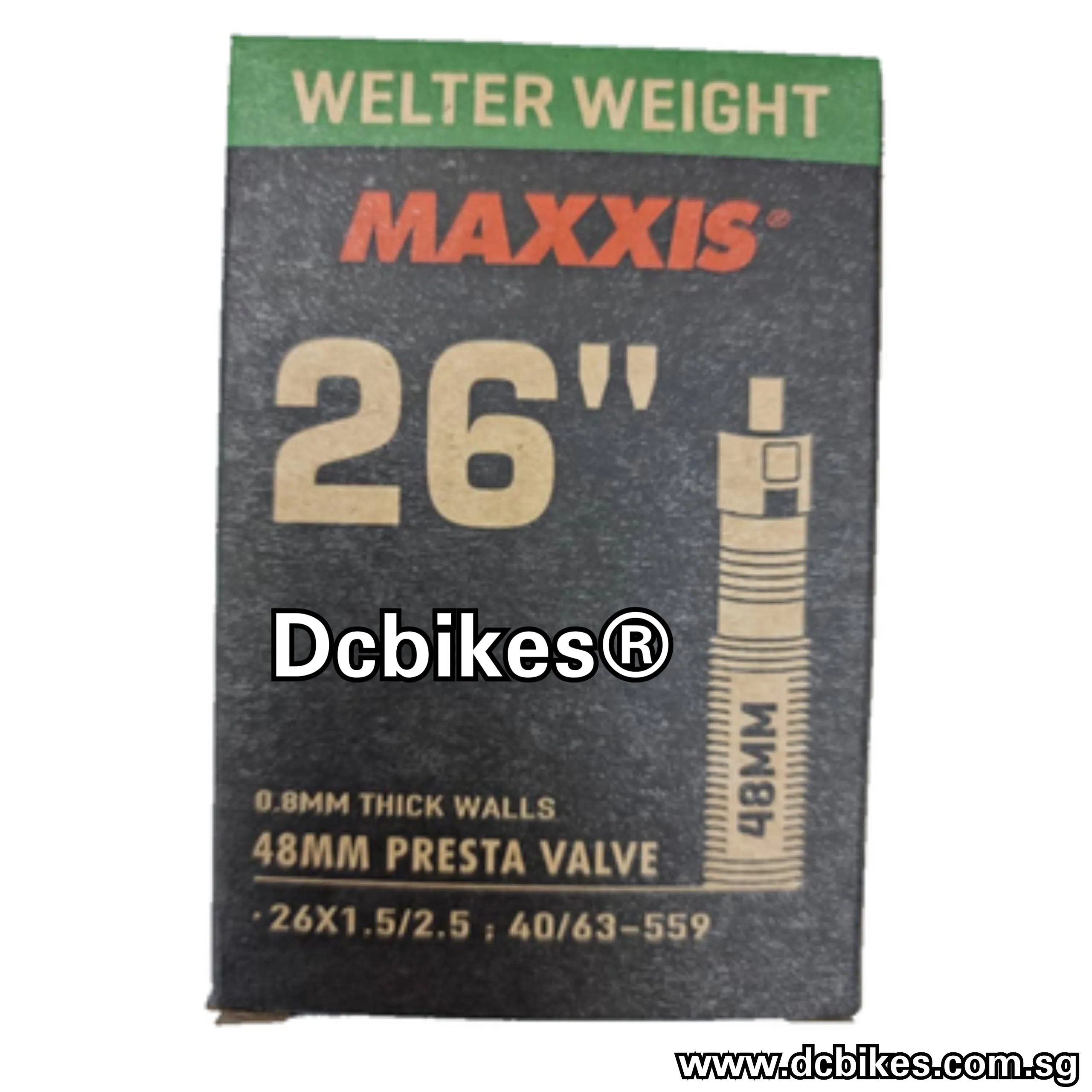 Maxxis 26 X 1.50/2.50 | 27.5/29 X 1.75/2.4 Presta | Schrader 48mm UltraLight MTB Tube