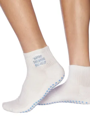 Maybe Swearing Will Help Pilates Sock