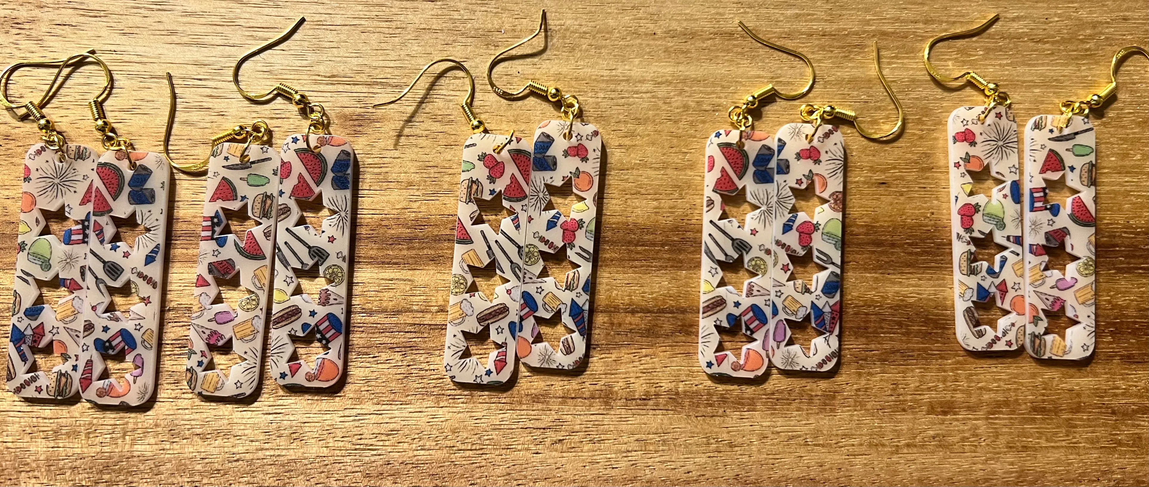 Memorial Bbq Earrings