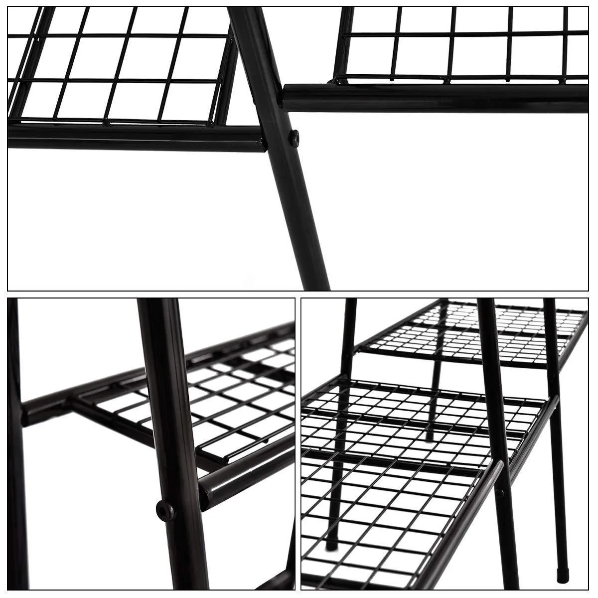 Metal Garment Rack Heavy Duty Indoor Bedroom Clothing Hanger with Top Rod and Lower Storage Shelf Clothes Rack with 1-Tier Shelves Black