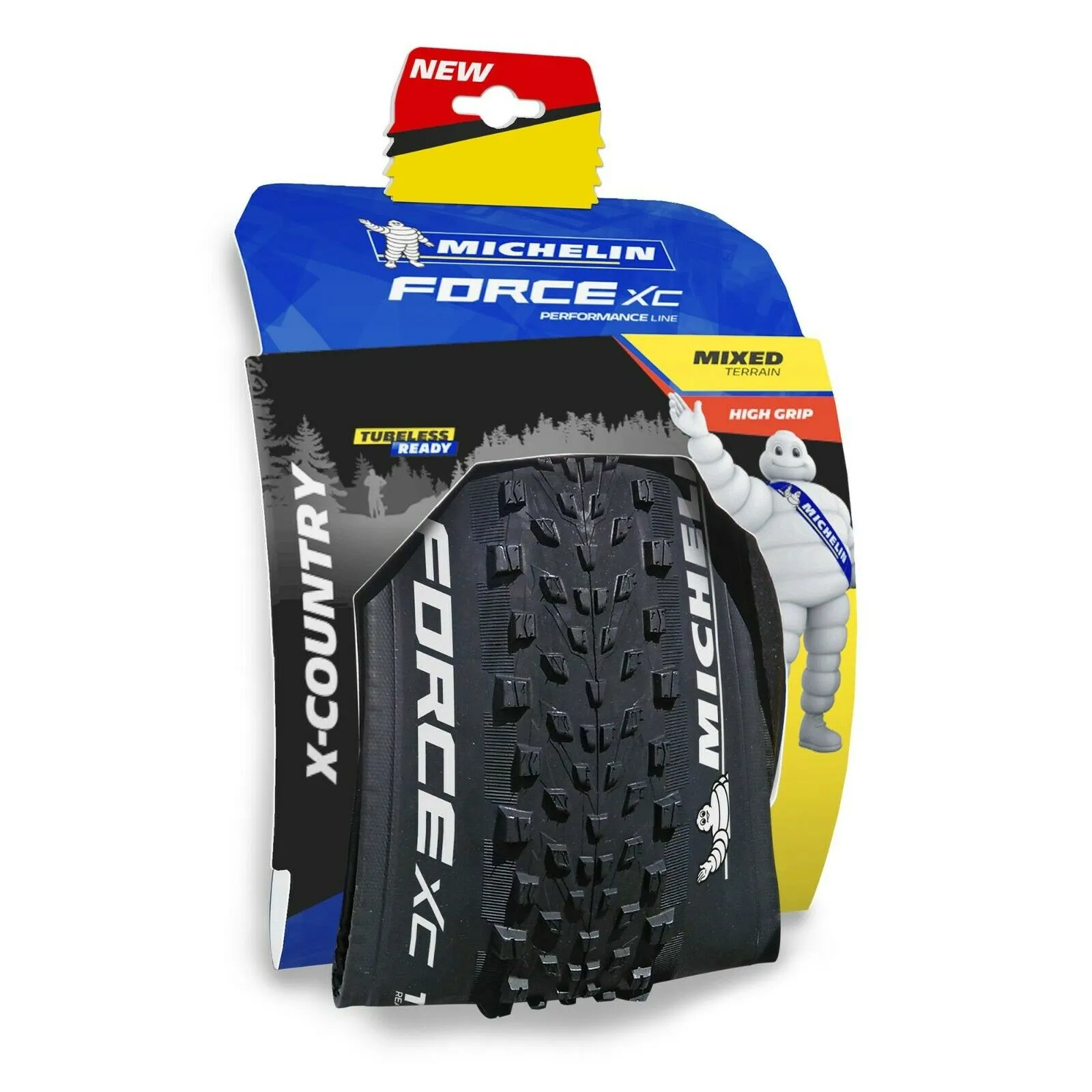 Michelin Force XC Performance Line Folding Tyre - 29” x 2.25 - Tubeless Ready