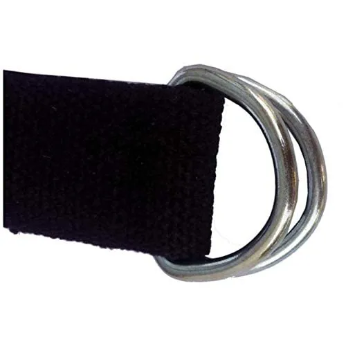 MINDMAKER - Yoga Strap with Ebook - Durable Cotton Exercise Straps w/Adjustable D-Ring Buckle for Stretching, General Fitness, Flexibility and Physical Therapy