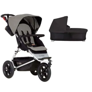 Mountain Buggy Urban Jungle with Free Carrycot - Silver