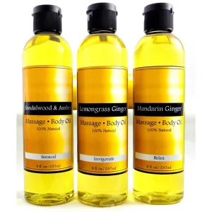 Natural Organic Massage & Body Oil, Sensual Massage, Bath Oil, Moisturizer, Dry Skin Relief, Best Body Oil
