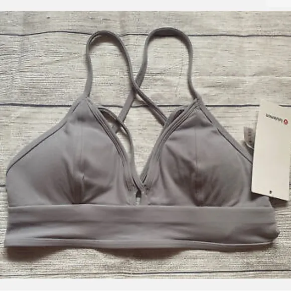 New Lululemon Radiant Rhapsody BraLavender Grey Size 6