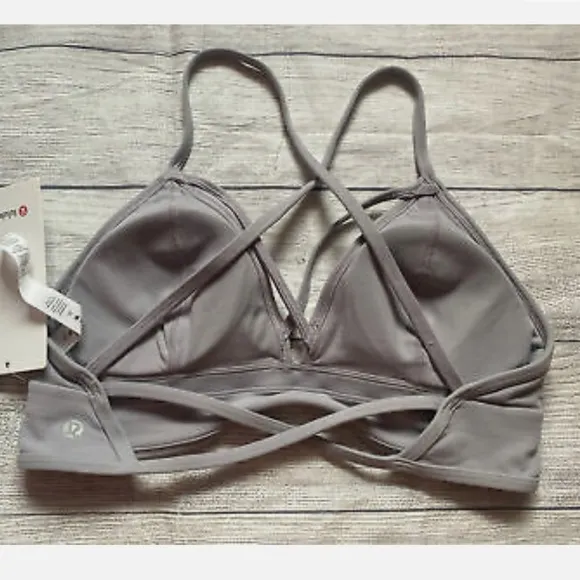 New Lululemon Radiant Rhapsody BraLavender Grey Size 6