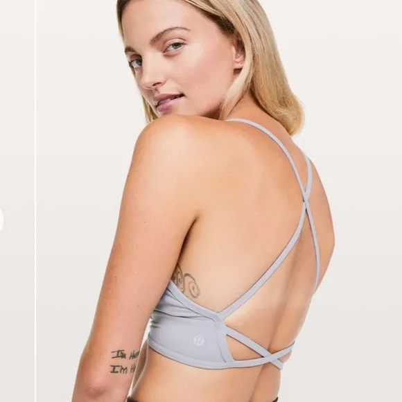 New Lululemon Radiant Rhapsody BraLavender Grey Size 6