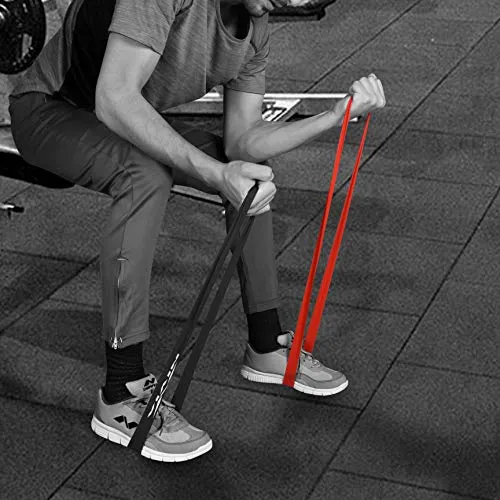 Nivia Lateral Resistance Band and Tubes 2.0 (Pack of 2, Black Level-4)
