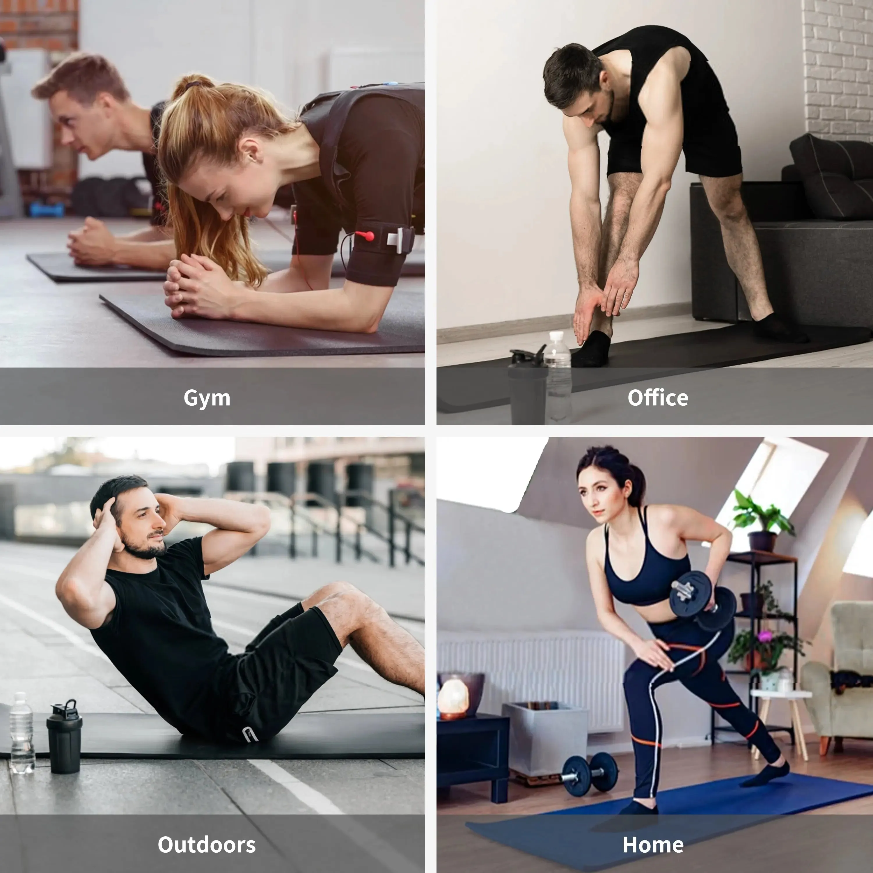 Non-Slip Pilates Foam Mat (15mm Thick)