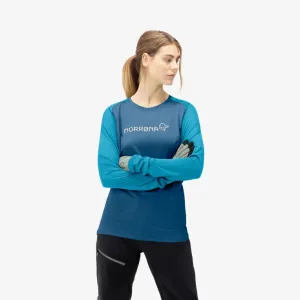 Norrona Women Fjora Equaliser Lightweight Long Sleeve - Mykonos - AW24