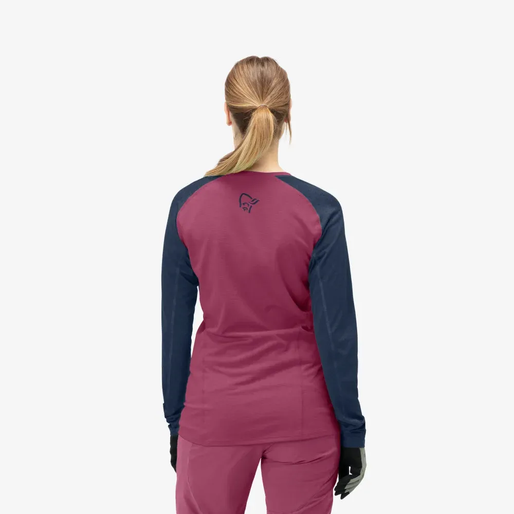 Norrona Women Fjora Equaliser Lightweight Long Sleeve - Violet Quartz - AW24