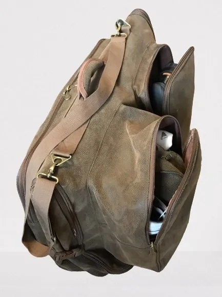 Not Just a Garment Bag - Brown Faux Suede