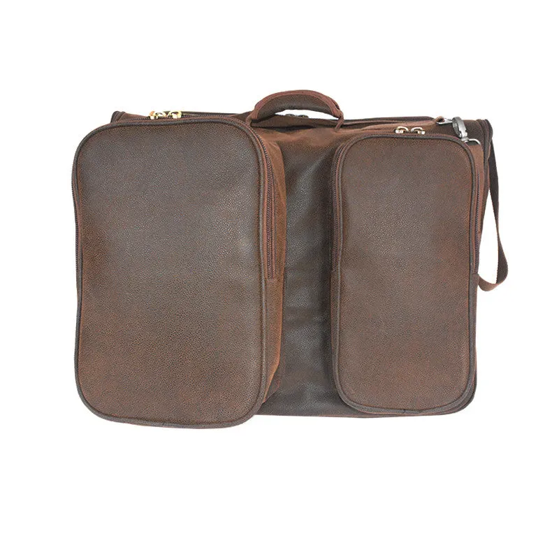 Not Just a Garment Bag - Brown Faux Suede