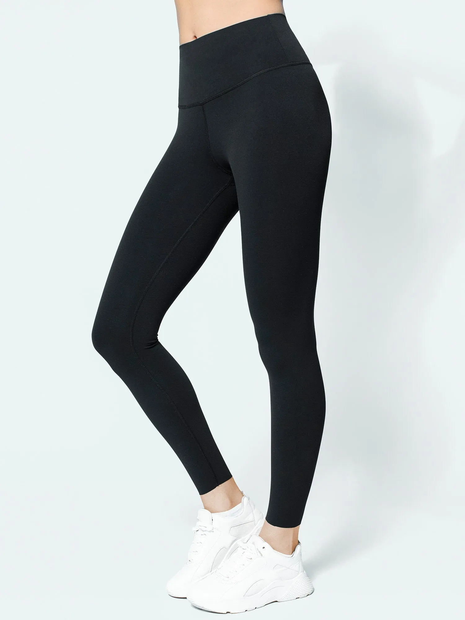 NUDE SHAPE HIGH WAIST PANTS, BLACK