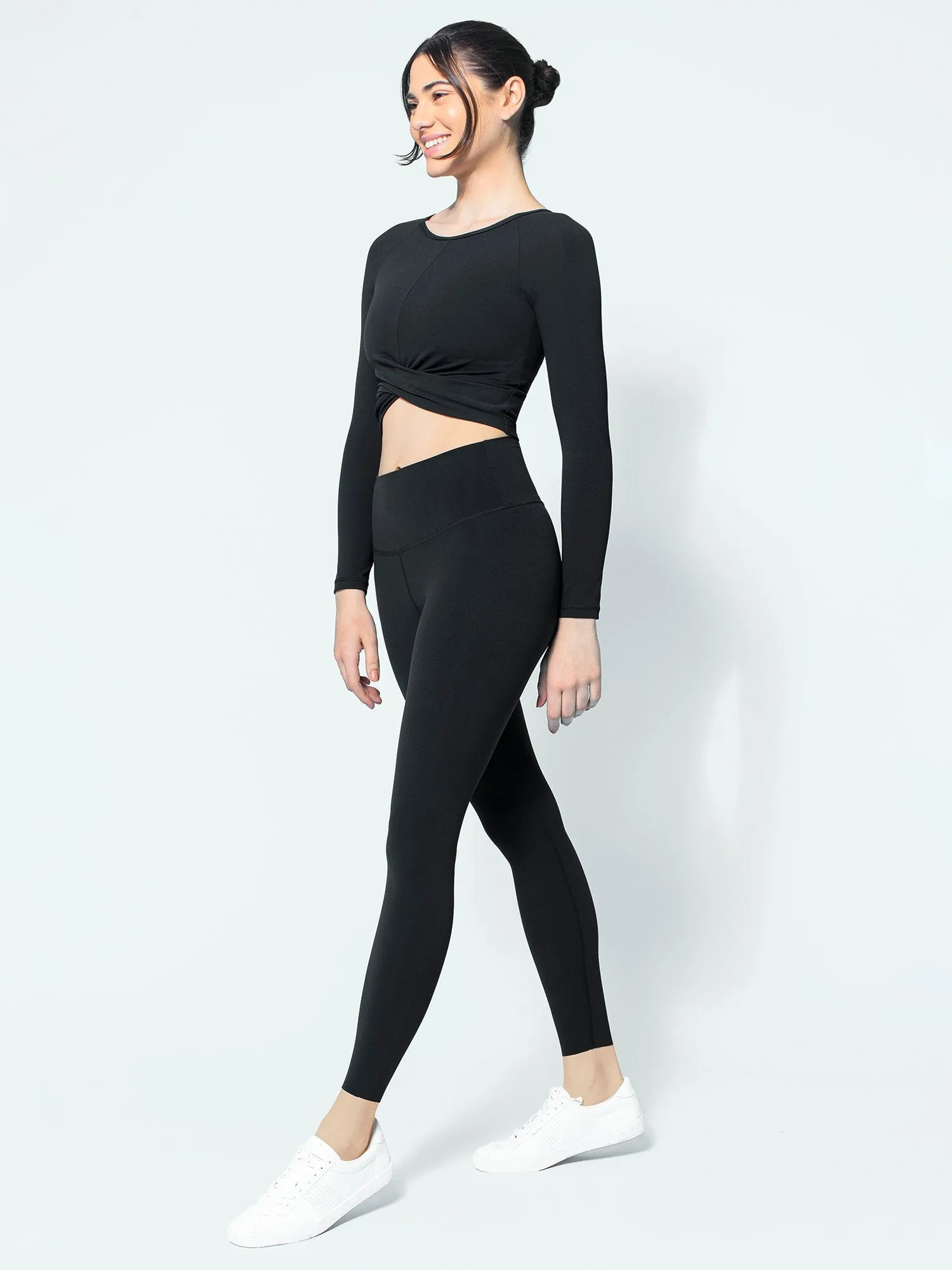 NUDE SHAPE HIGH WAIST PANTS, BLACK