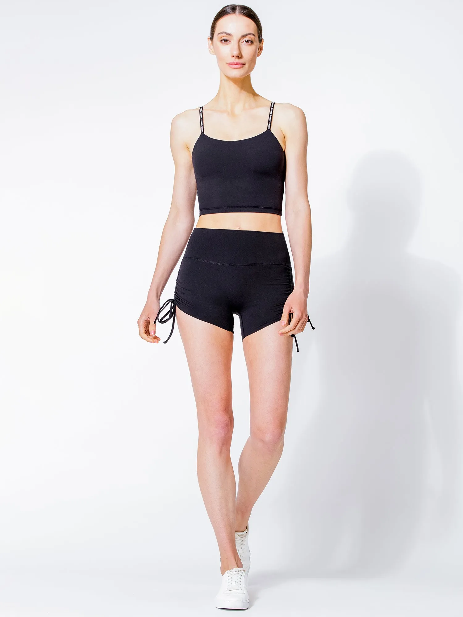 NUDE SHAPE HOT YOGA SHORTS, BLACK