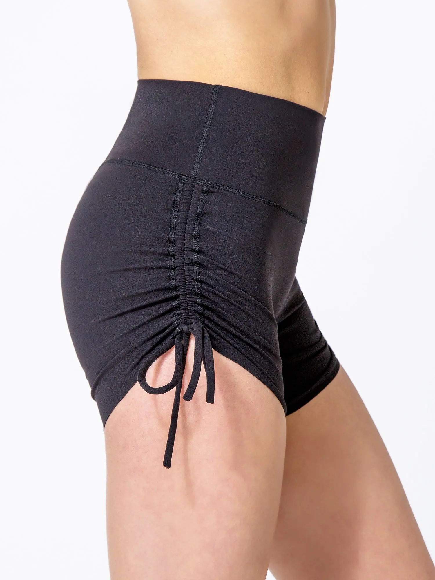 NUDE SHAPE HOT YOGA SHORTS, BLACK