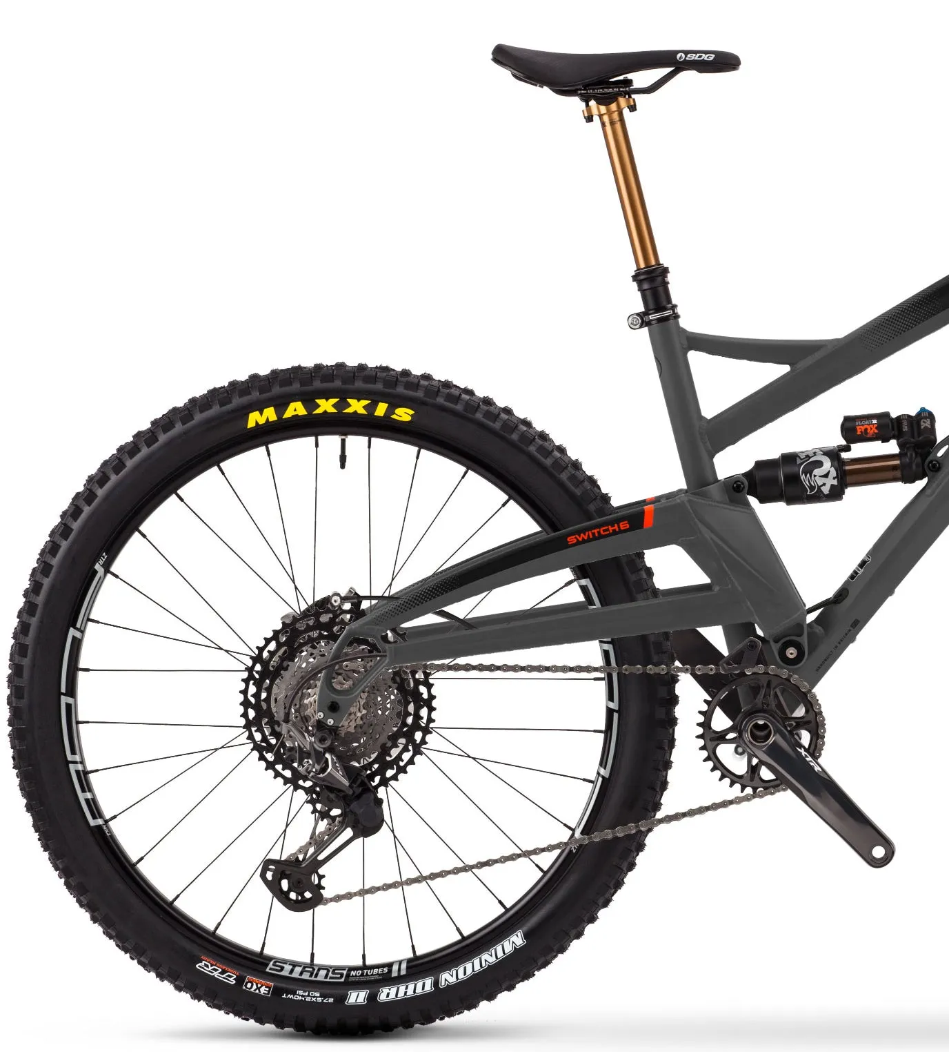 Orange Switch 6 RS Full Suspension Mountain Bike 2022 - Matte Charcoal Grey