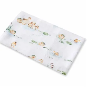 Organic Muslin Wrap - Duck Pond