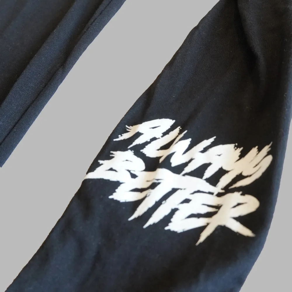 PARTY GORILLA LIGHTWEIGHT HOODIE - BLACK