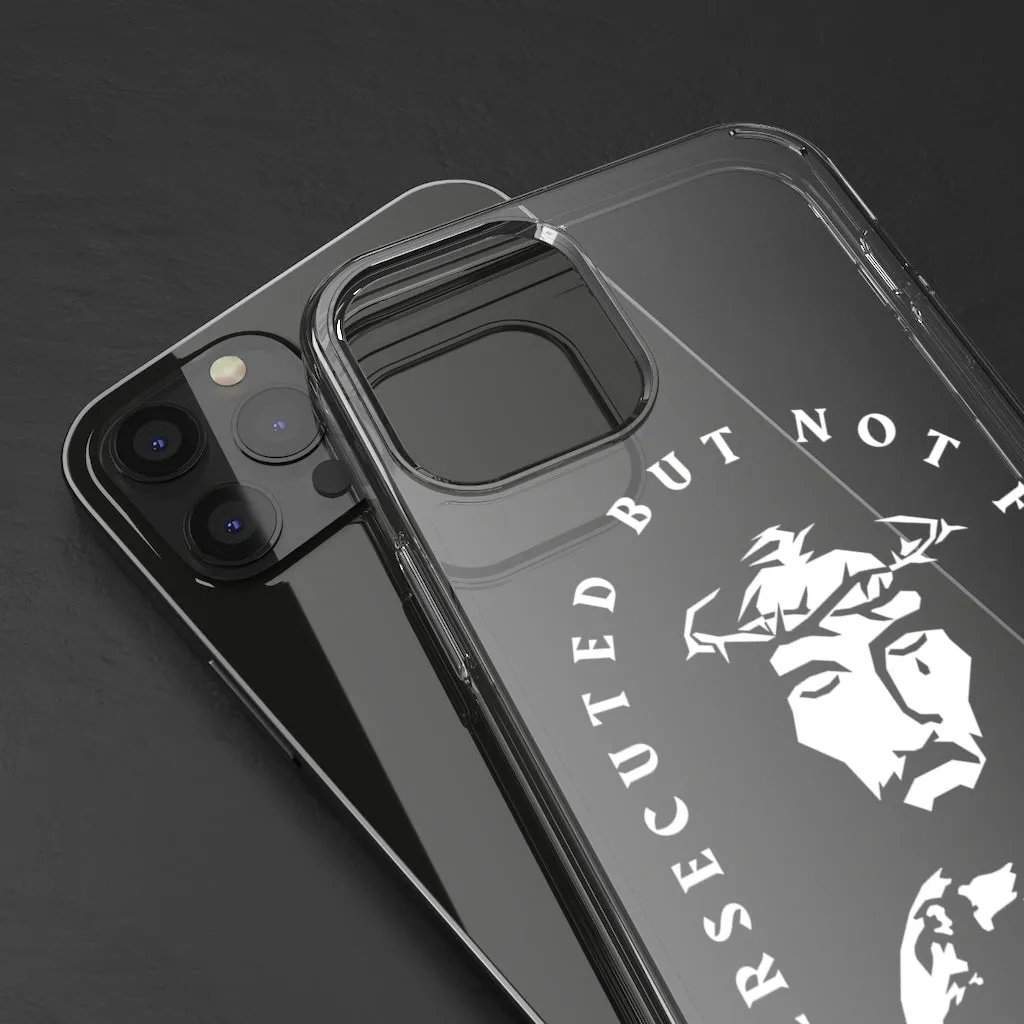 Persecuted, but not Forsaken Clear Phone Case
