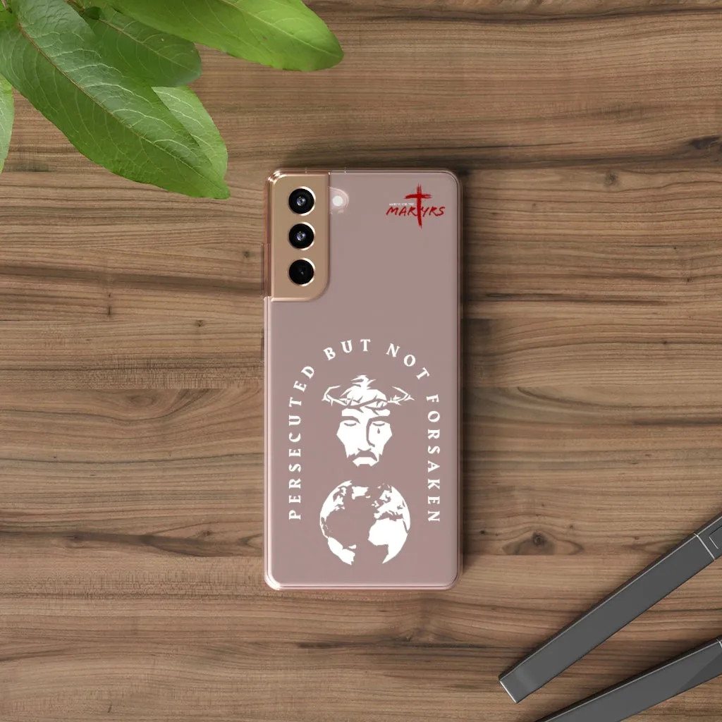 Persecuted, but not Forsaken Clear Phone Case