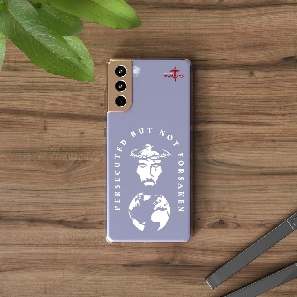 Persecuted, but not Forsaken Clear Phone Case