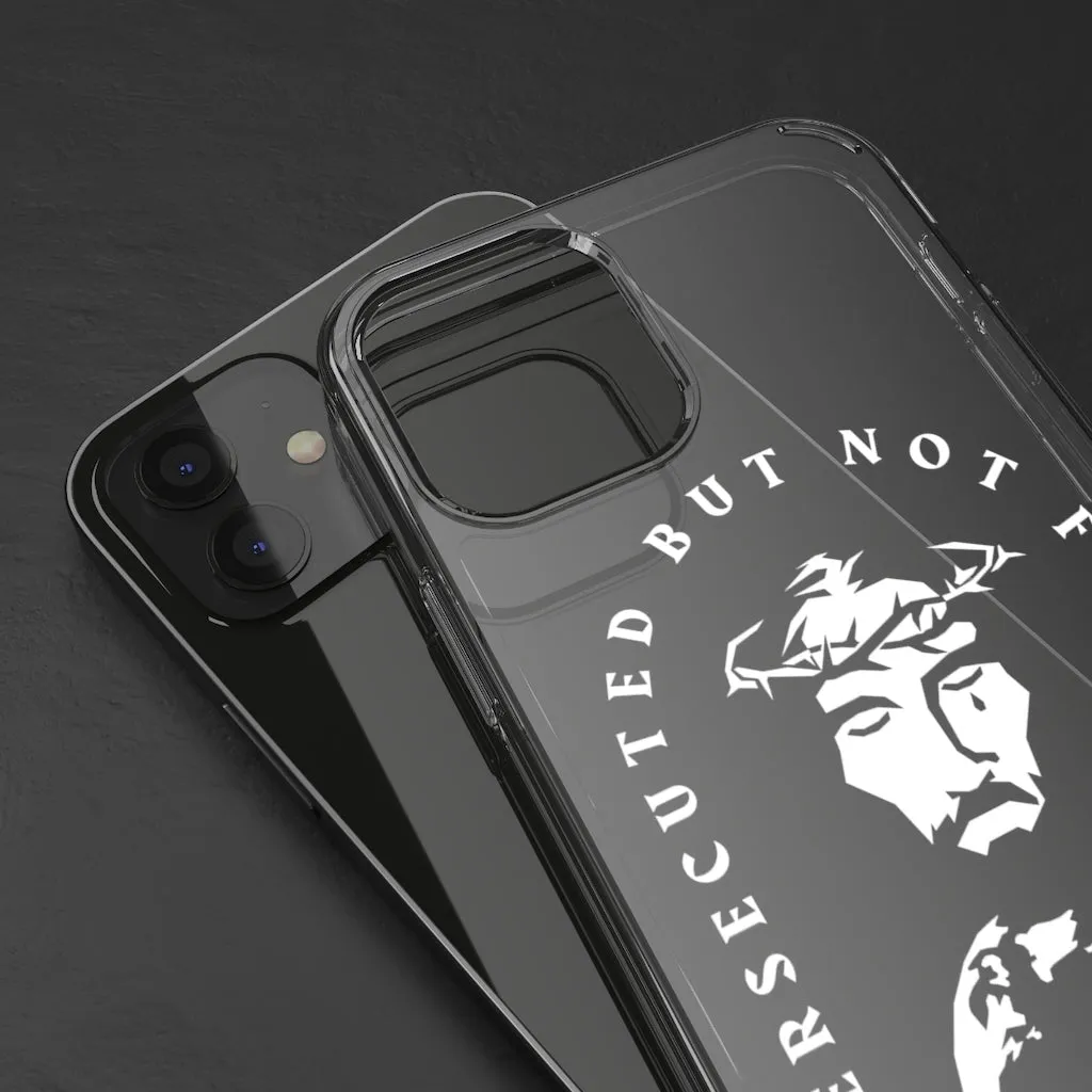 Persecuted, but not Forsaken Clear Phone Case