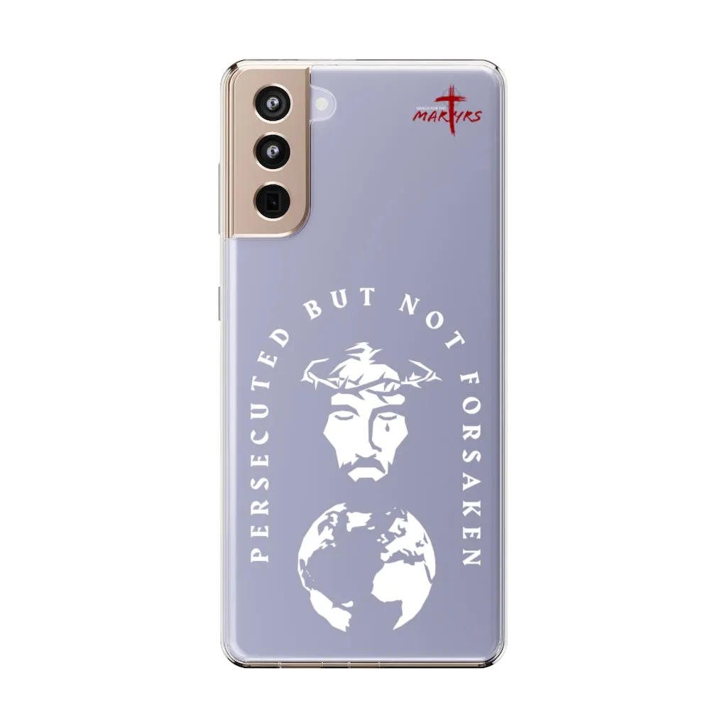 Persecuted, but not Forsaken Clear Phone Case
