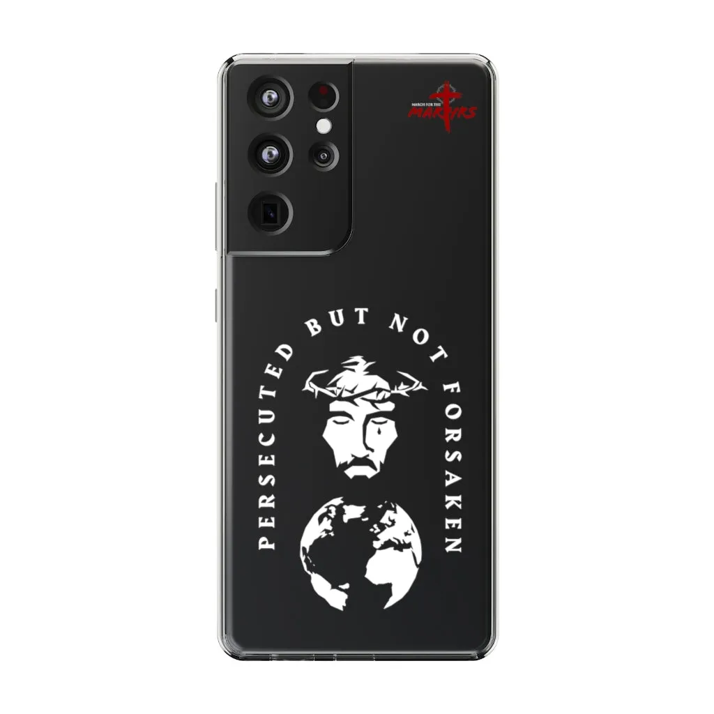Persecuted, but not Forsaken Clear Phone Case