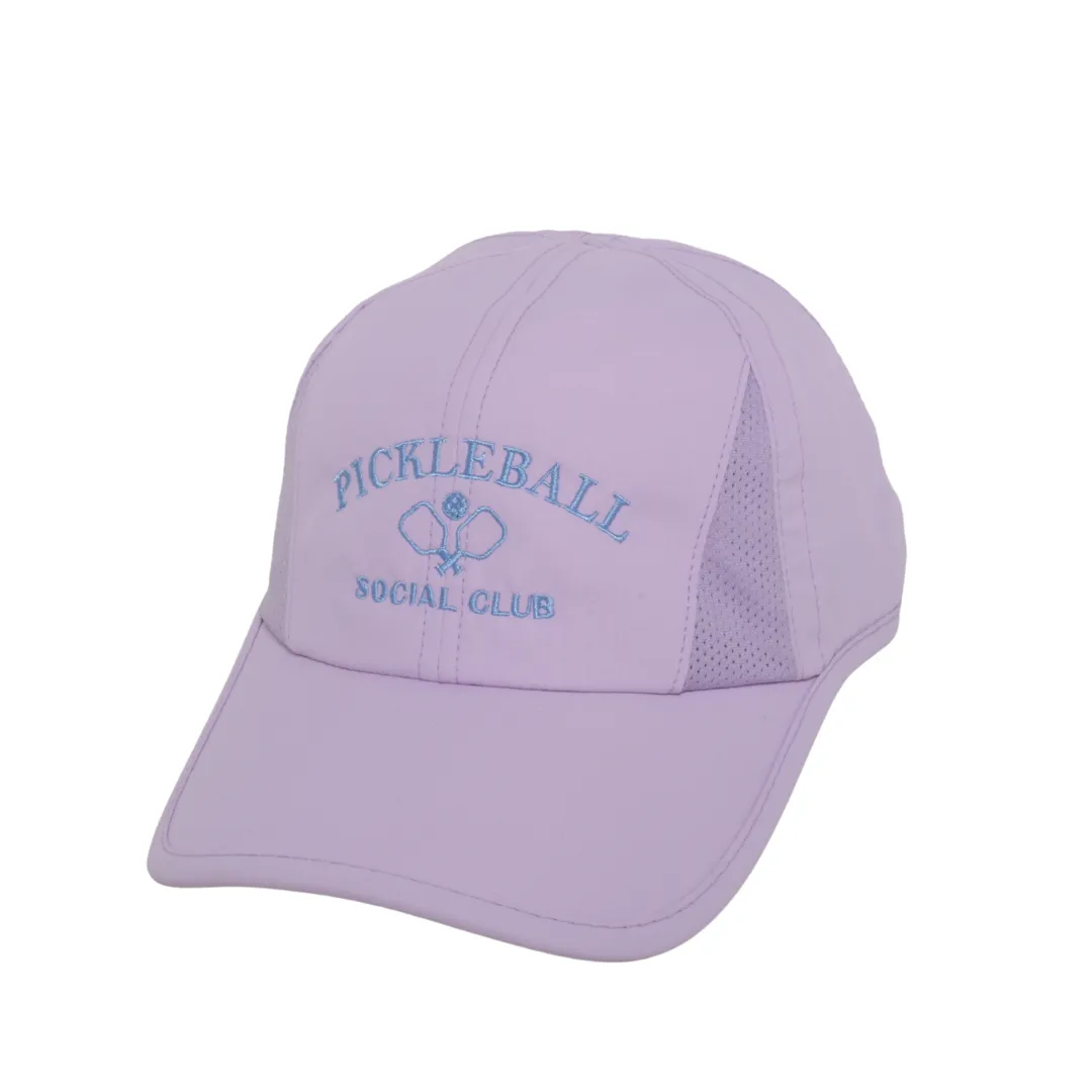 Pickleball Social Club with Paddles Lightweight Ponyflo® Cap