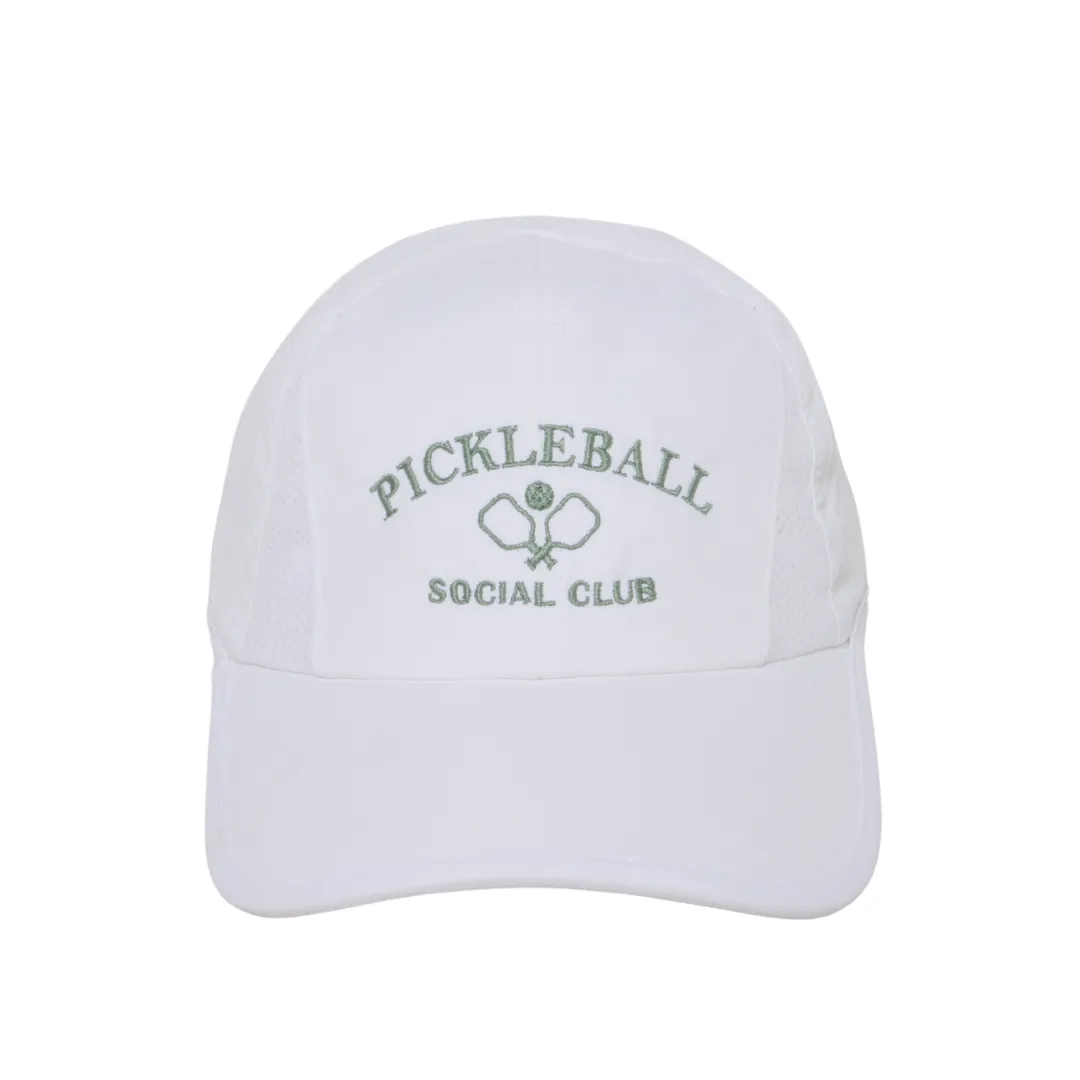 Pickleball Social Club with Paddles Lightweight Ponyflo® Cap