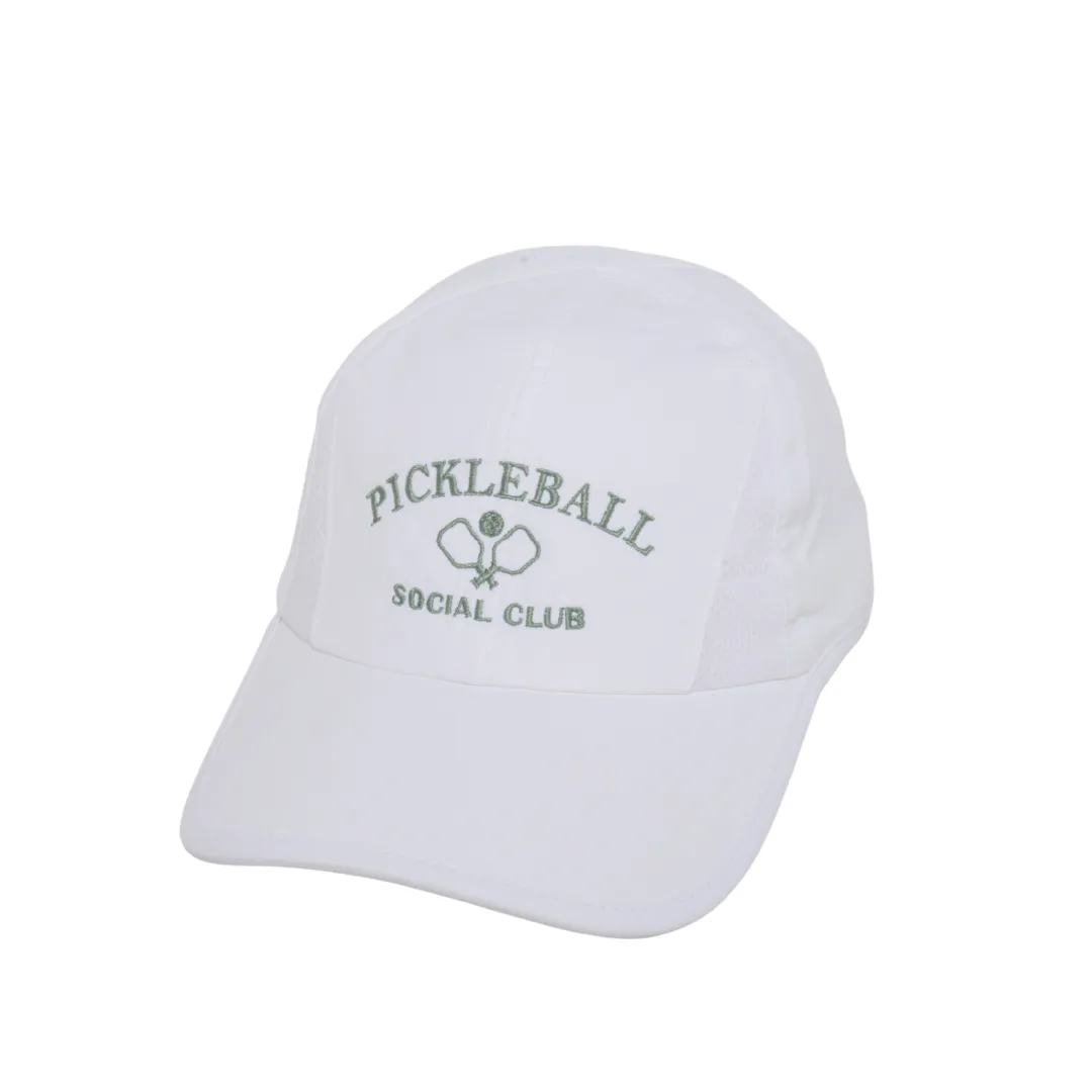 Pickleball Social Club with Paddles Lightweight Ponyflo® Cap