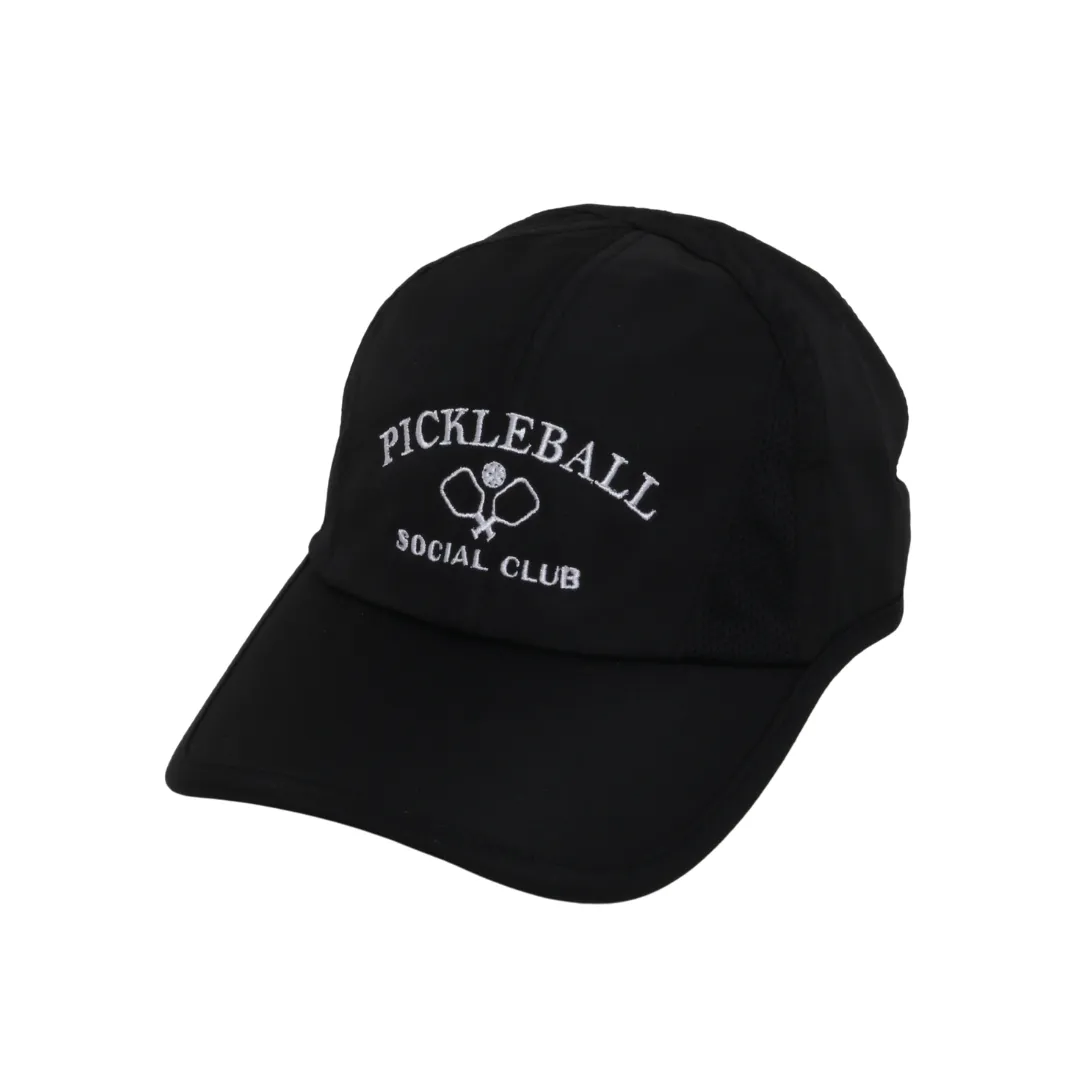 Pickleball Social Club with Paddles Lightweight Ponyflo® Cap