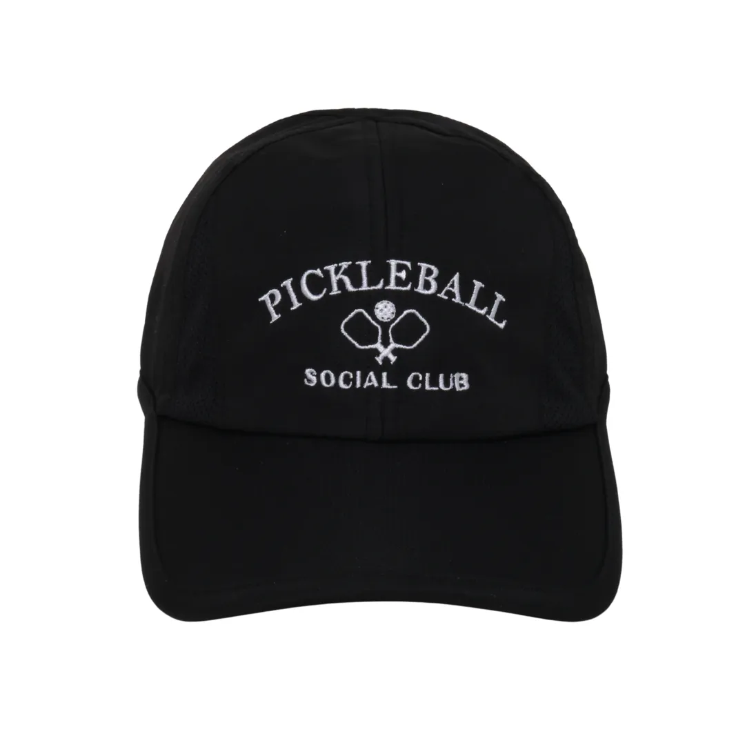 Pickleball Social Club with Paddles Lightweight Ponyflo® Cap
