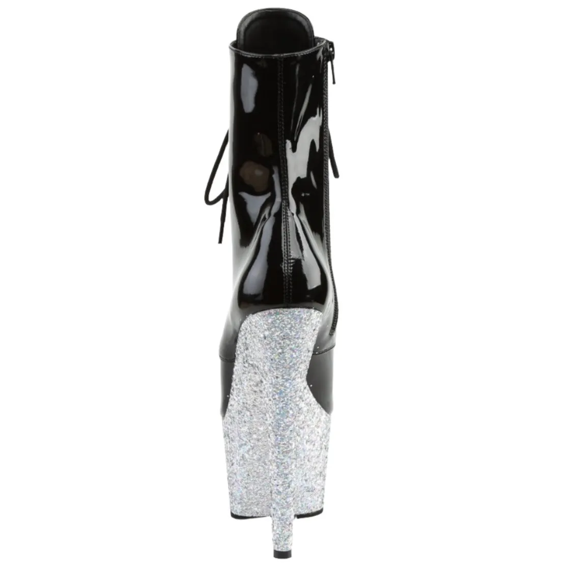 Pleaser ADORE-1020LG Boots Silver Glitter