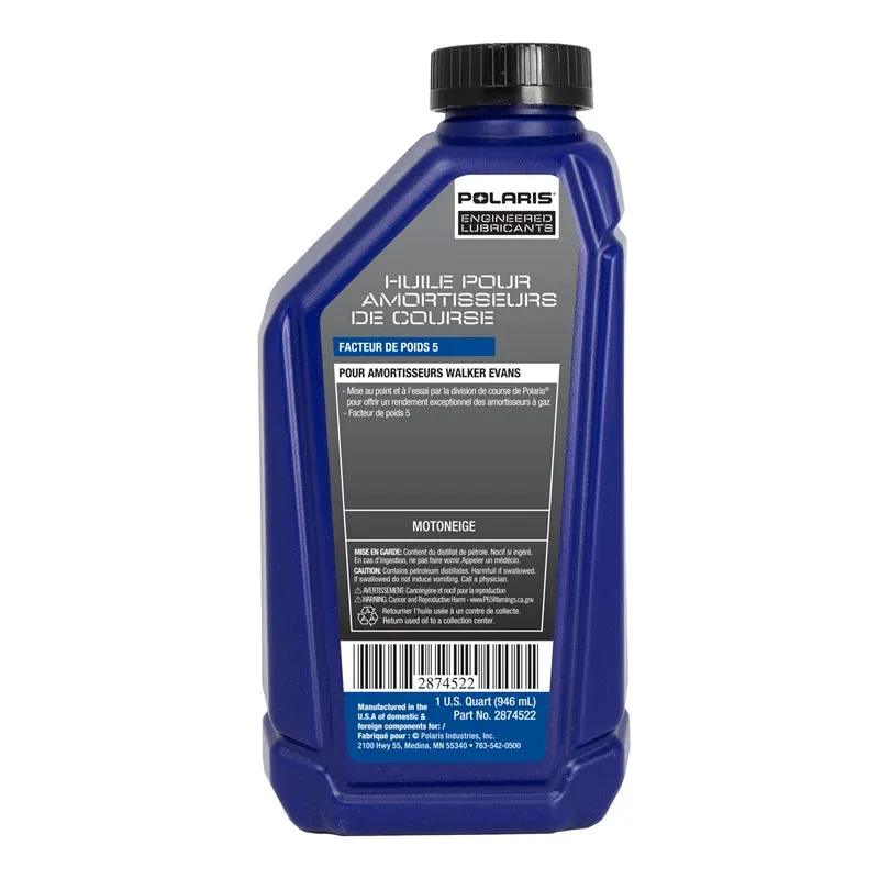 Polaris Racing Gas Shock Oil 5W for Walker Evans Shocks (1 Quart)