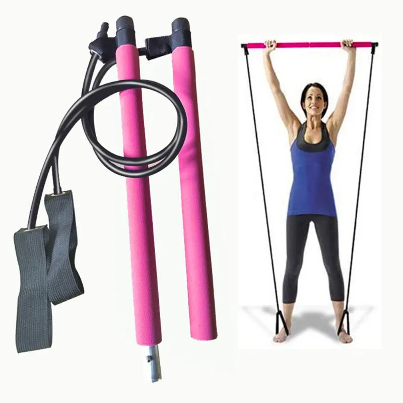 Portable 2 Foot Loops Lightweight Trainer Pilates Bar Stick