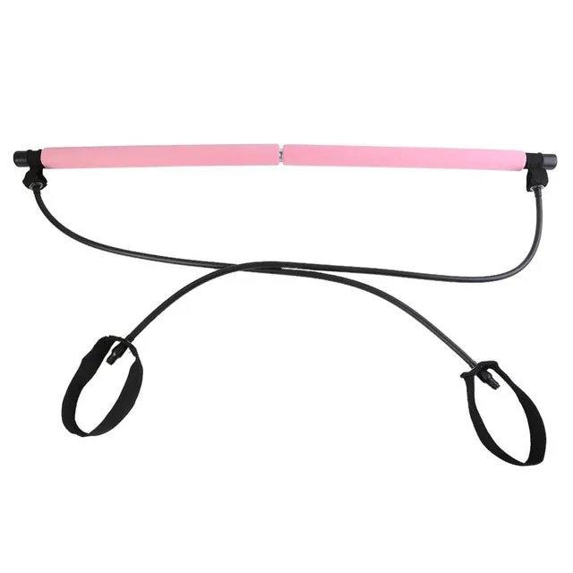 Portable 2 Foot Loops Lightweight Trainer Pilates Bar Stick