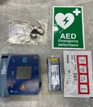 Pre-Owned, Philips Heartstart FR2 Defibrillator (Unit   Battery & x1 Set of PADS) - Semi Automatic