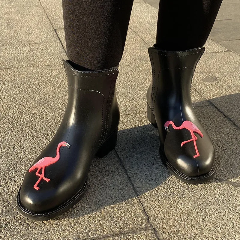 Rain Boots Women Short Tube New Non Slip Water Shoes