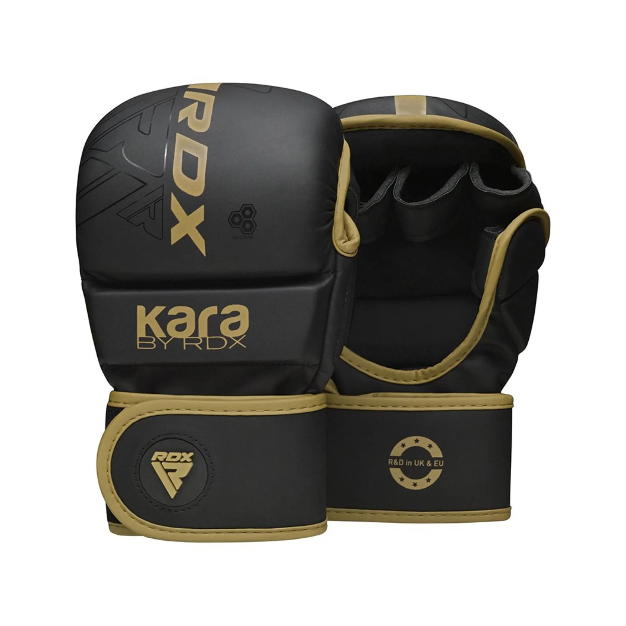 RDX F6 KARA SHOOTER GOLDEN MMA GRAPPLING GLOVES WITH BEST KNUCKLE PROTECTION
