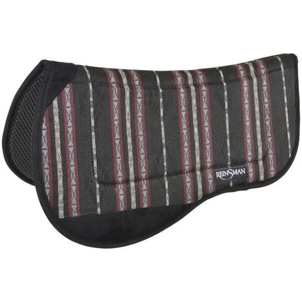 Reinsman Round Contoured Trail 30″ x 34″ Bronco Black Tacky-Too Backed Pad
