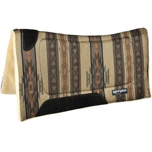 Reinsman Square Contour Santa Fe Caramel Fleece Backed Pad